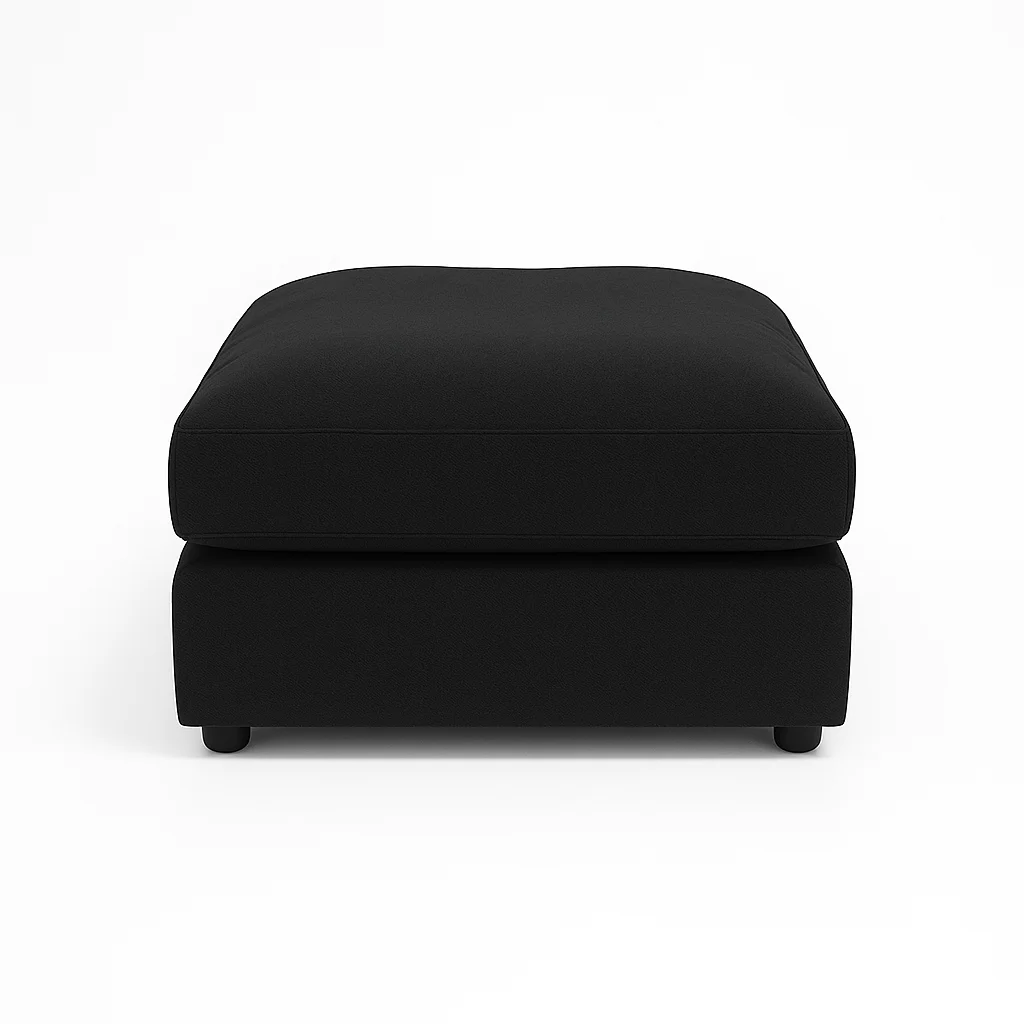 Modular footstool in Black color
