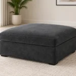 Savoy U Shape Modular Sofa footstool- plush velvet fabric