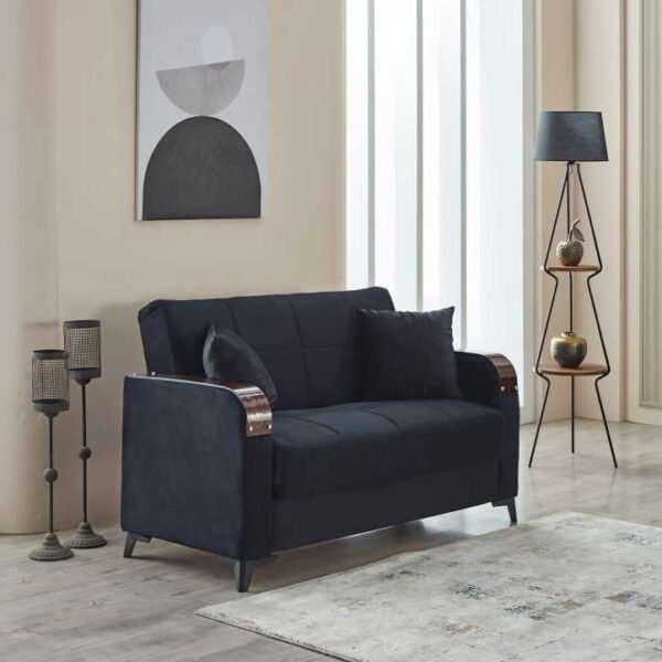 Black 2 Seater Vermont Sofa Bed | UK-Made