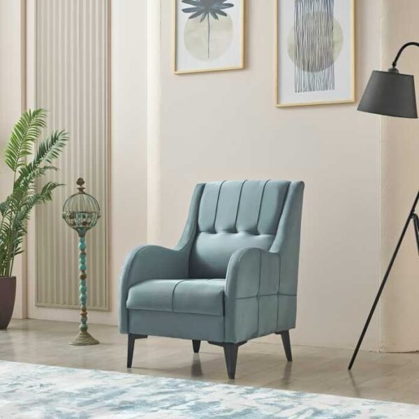 Sofya Sofa Bed | Ultimate Comfort & Style UK-Made Sofya Light Blue Armchair – Modern UK Living Room