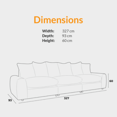 hatay three seater sofa