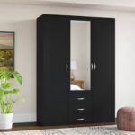 3 Door Wooden Wardrobe