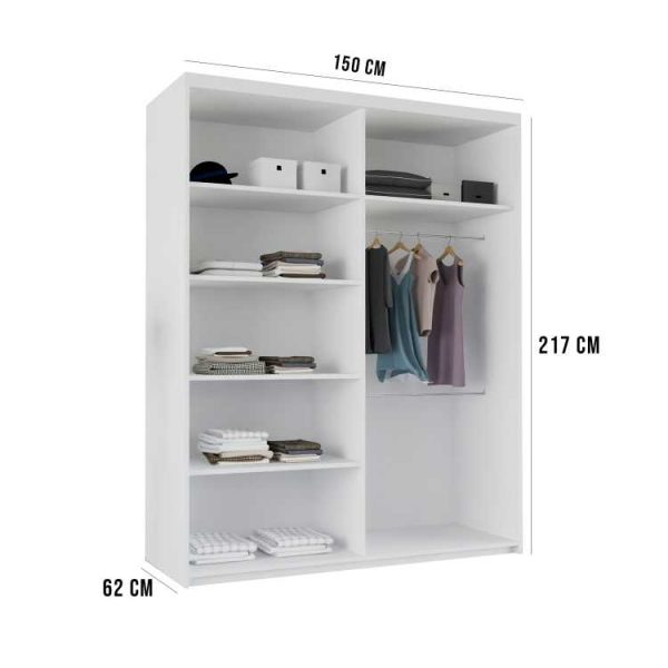 Lyllie 150cm Sliding Wardrobe