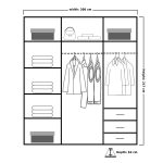 Infinity Gloss Sliding Mirror Wardrobe
