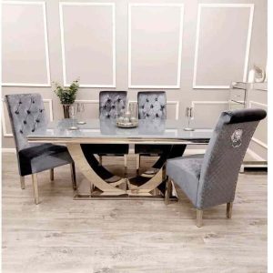 Arial Grey Marble Table