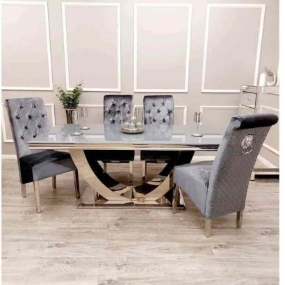 Arial Grey Marble Table