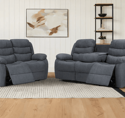 Fabric Recliner Sofa-Sorrento