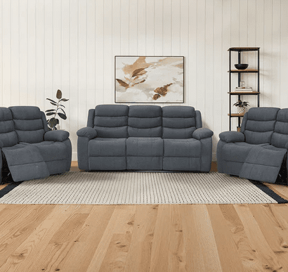 Fabric Recliner Sofa-Sorrento