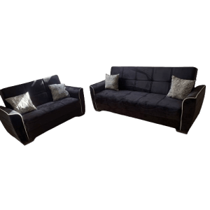 Black Tual 3 Sofabed