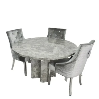 MB Marble Round Dining Set (1)