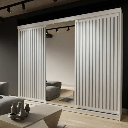 ROYAL WHITE WARDROBE 250cm