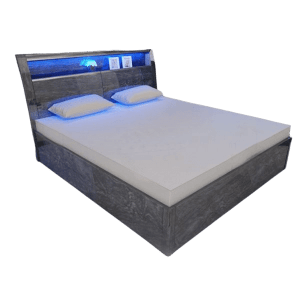 RUGBY GREY HIGH GLOSS BED