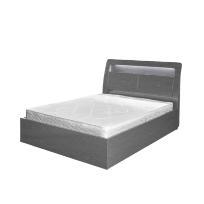 RUGBY GREY HIGH GLOSS BED