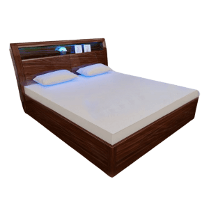 Rugby Walnut High Gloss Bed