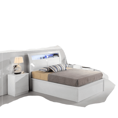 RUGBY WHITE HIGH GLOSS BED (1)-min