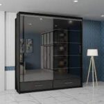 Syclia High Gloss Sliding Wardrobe