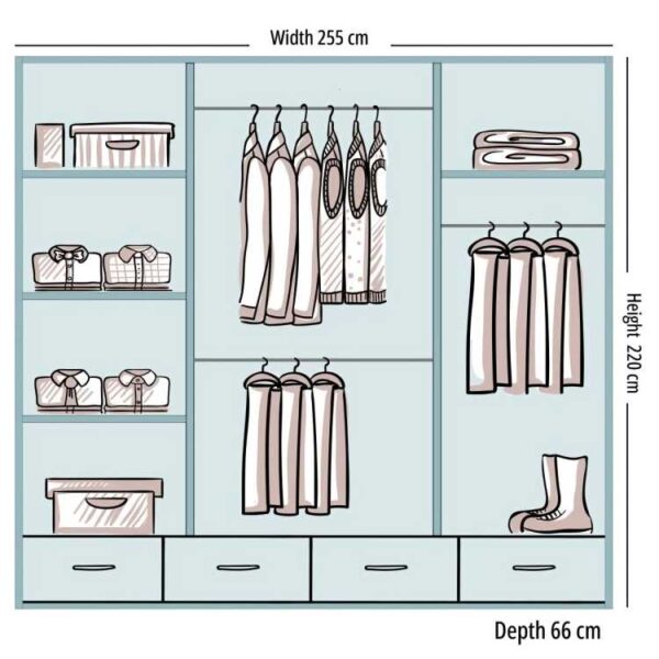 Syclia-High-Gloss-Sliding-Wardrobe-208cm-Dimensions.