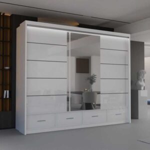 Syclia-High-Gloss-Sliding-Wardrobe-255cm-White