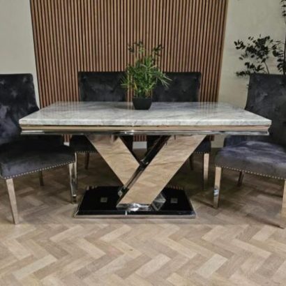 Sylvia Marble Dining Table