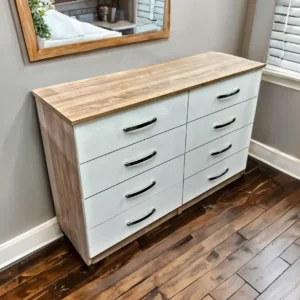 White 3+3 drawer With plan Handle