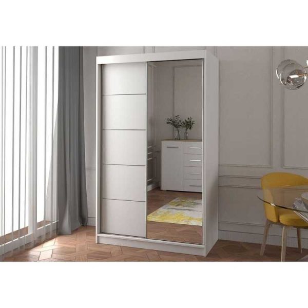 checo neomi 05 modern sliding door wardrobe white