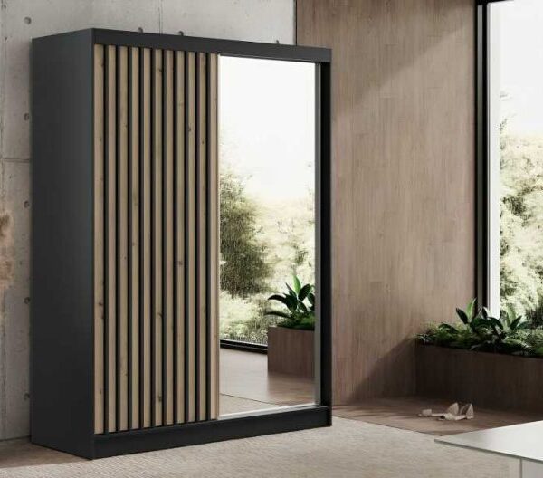 royal-slidng-mirror-wardrobe-150cm-black