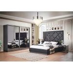 Venice Black Luxury Bedroom Set