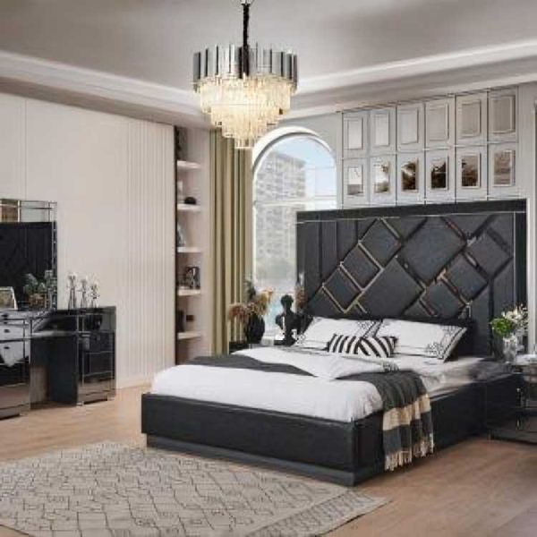 VENICE BLACK LUXURY BEDROOM SET