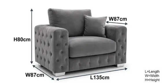 Ashton Velvet Armchair Sofa -climax-furniture