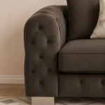 Ashton velvet Armchair sofa - Arm closeup