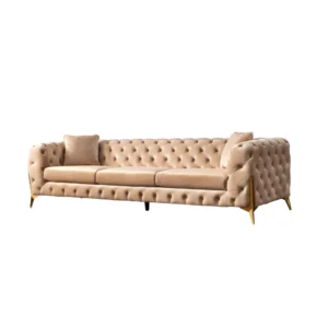 Italian Chesterfeild Hand Upholstered Sofa 3 Seater