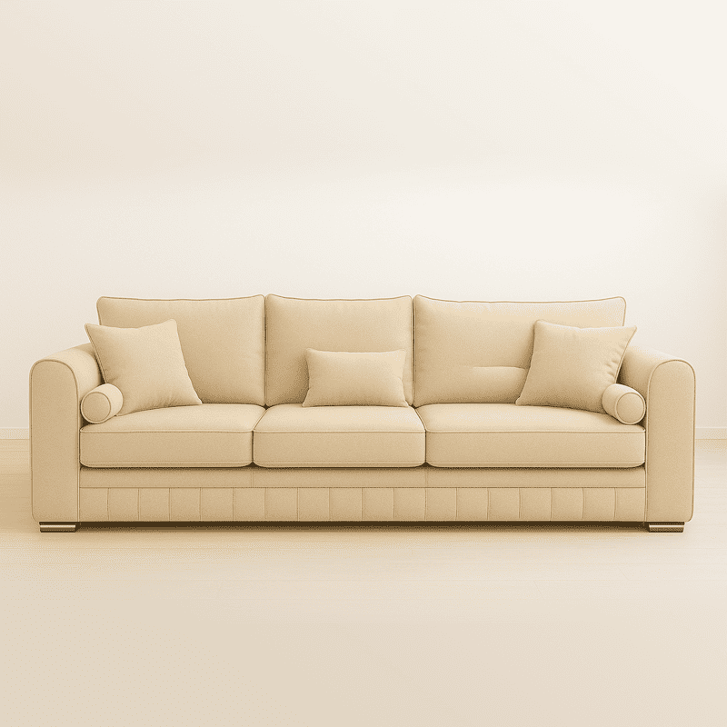 Lilly 4 Seater Sofa in cream color