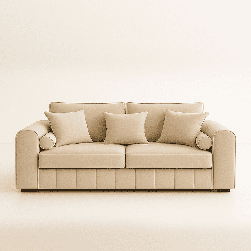 Lilly 3 Seater sofa in Cream color
