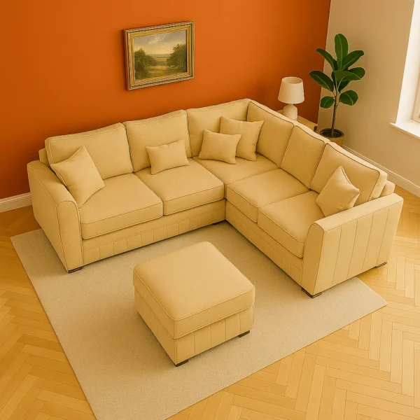 Lilly Corner Sofa with footstool