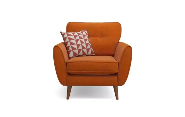 Zinc Chair With Orange Color