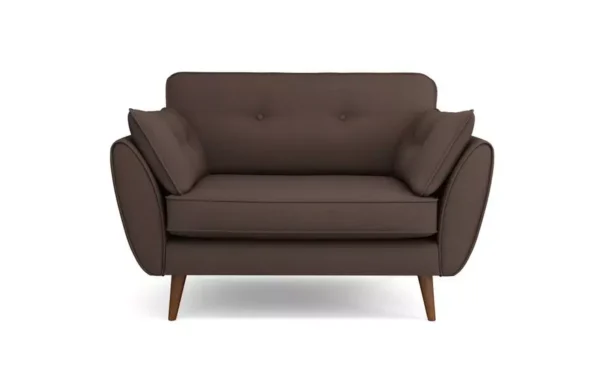 Zinc Single Seater Sofa With chocolate Color