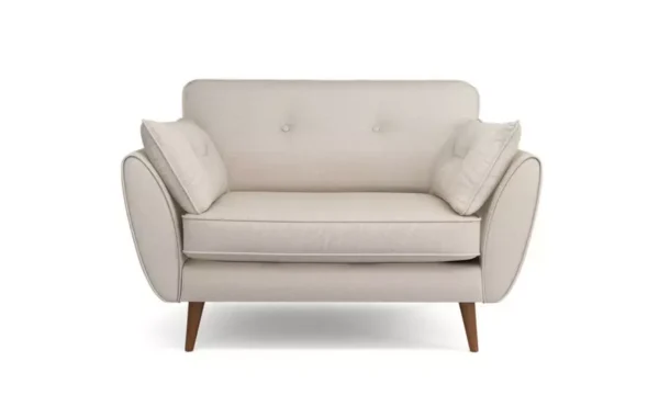 Zinc Single Seater Sofa With cream Color