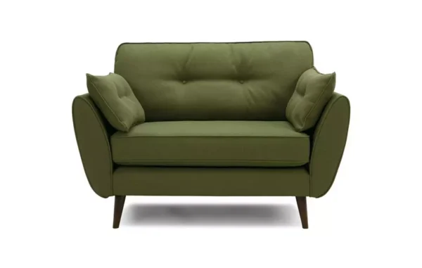 Zinc Single Seater Sofa With Green Color