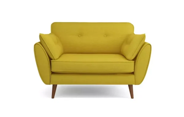 Zinc Single Seater Sofa With Yellow Color