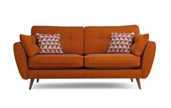 Zinc 4 seater Orange Sofa