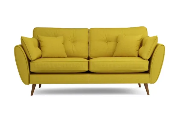 Zinc 3 seater Sofa Yellow Color