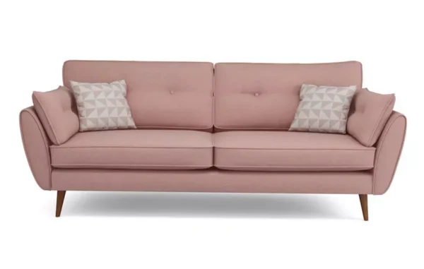 Zinc 4 seater Blush Color Sofa