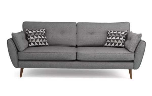 Zinc 4 seater Charcoal Sofa