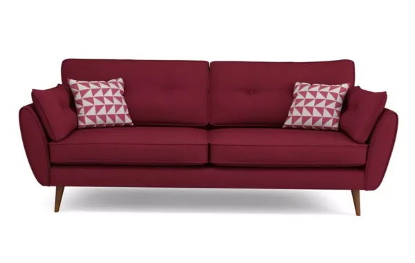 Zinc 4 seater Mulberry Color Sofa