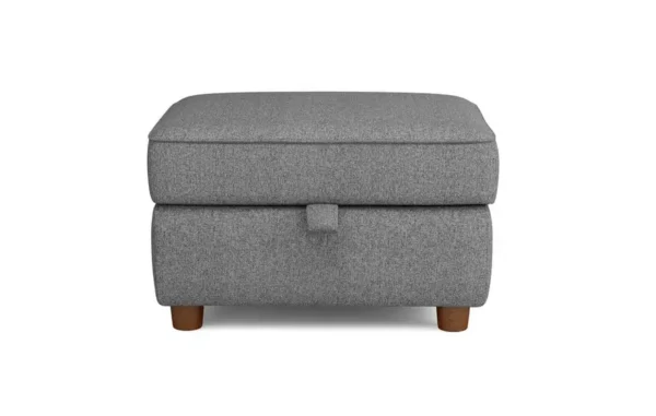 Zinc Footstool With Charcoal Color