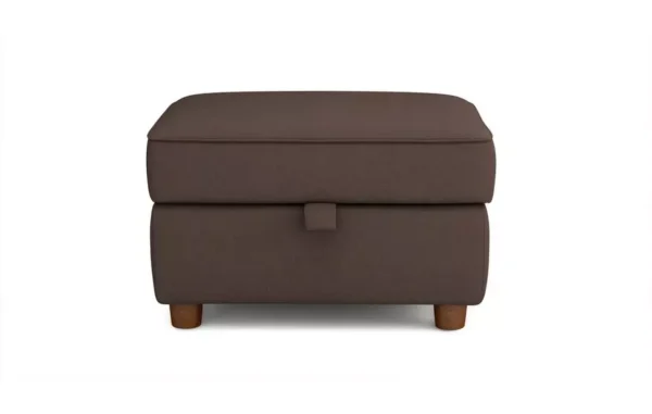 Zinc Footstool With Chocolate Color