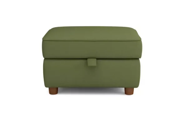 Zinc Footstool With Cream Color Footstool