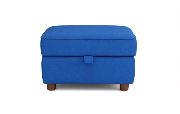 Zinc Footstool With Indigo Color