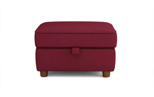 Zinc Footstool With Mulberry Color