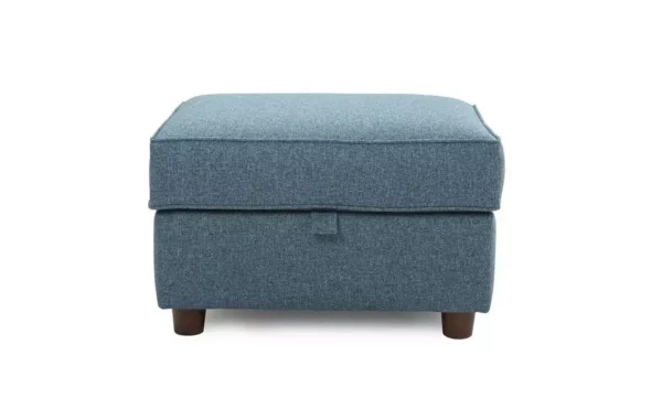 Zinc Footstool With Teal Color